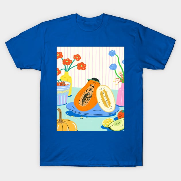 papaya T-Shirt by jessiewsart